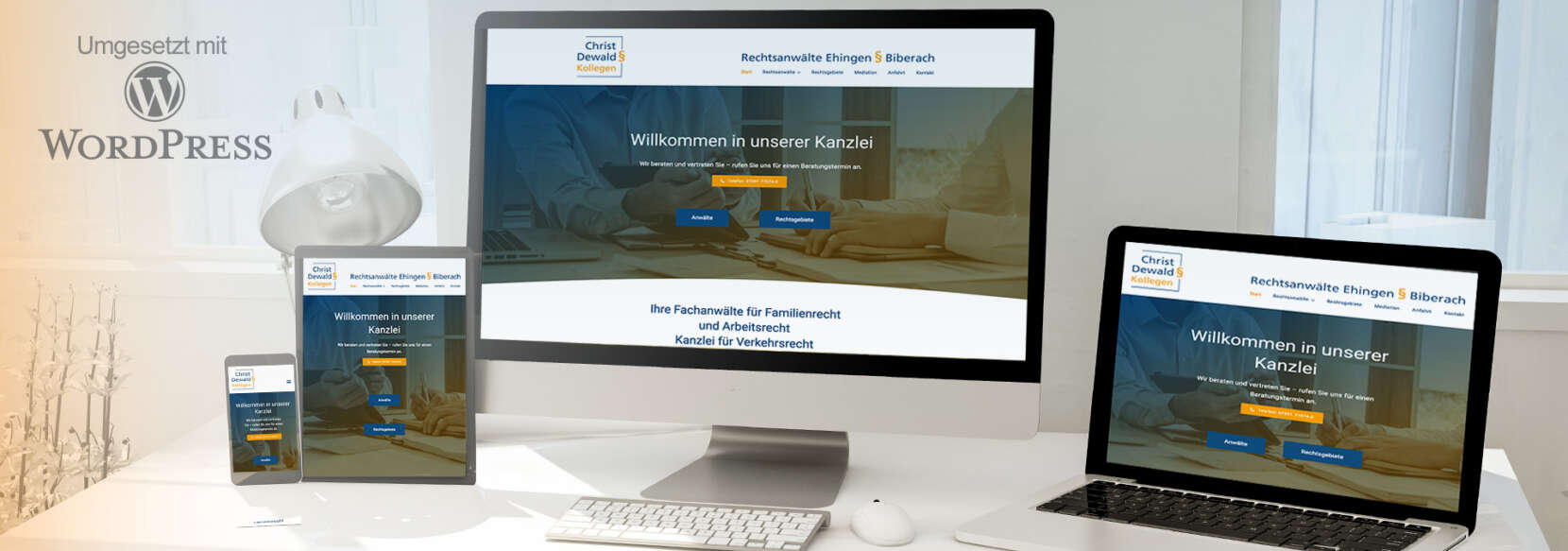 Christ und Dewald & Kollegen mit WordPress
